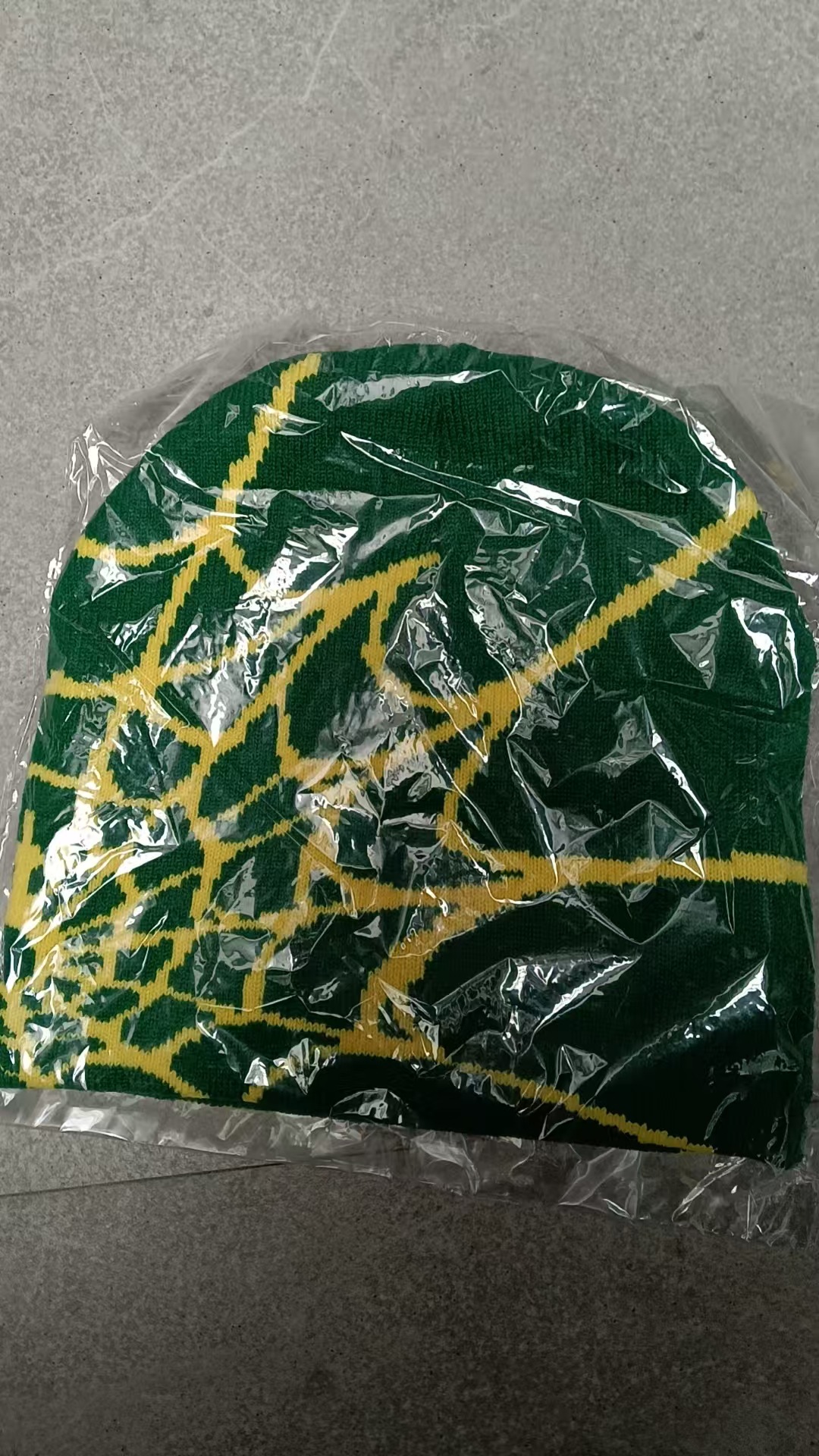 Picture of Hot sale spider web Y2K foreign trade knitted hat European and American hat trend winter hat jacquard special cross-border factory straight hair