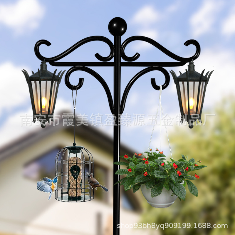 Cross-border new wrought iron metal crafts iron products outdoor courtyard decoration shepherd hook hook wedding supplies hanging