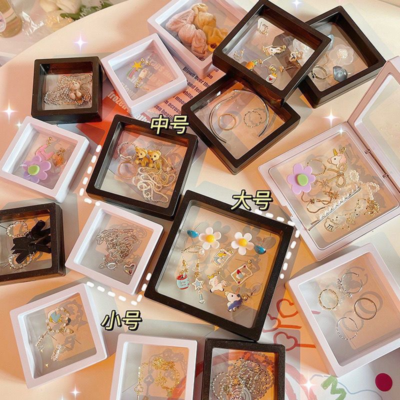Jewelry storage box earrings necklace ring watch anti-oxidation dustproof portable carry-on Ouyang Nana recommend