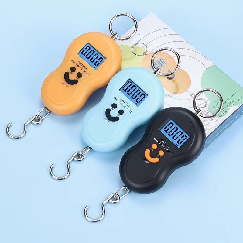 Household small handheld scale, kitchen electronic scale, portable grocery grocery weighing scale, hook scale, portable small hanging scale
