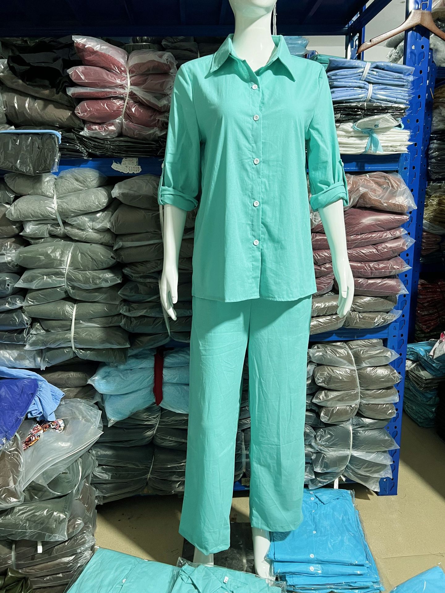 Picture of Foreign trade new ladies shirt suit 2024 leisure city suit independent station women's AliExpress Amazon
