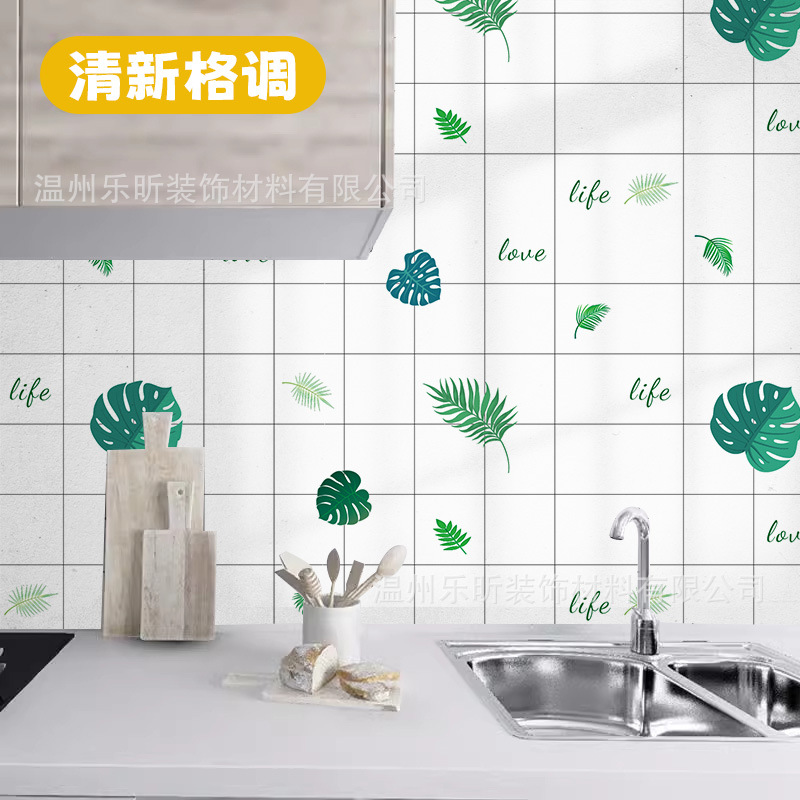 Picture of Wholesale Self-adhesive Wall Stickers Household Waterproof and Oil-proof Kitchen Stickers Stove Marble Countertop High Temperature Resistant Wallpaper Self-adhesive
