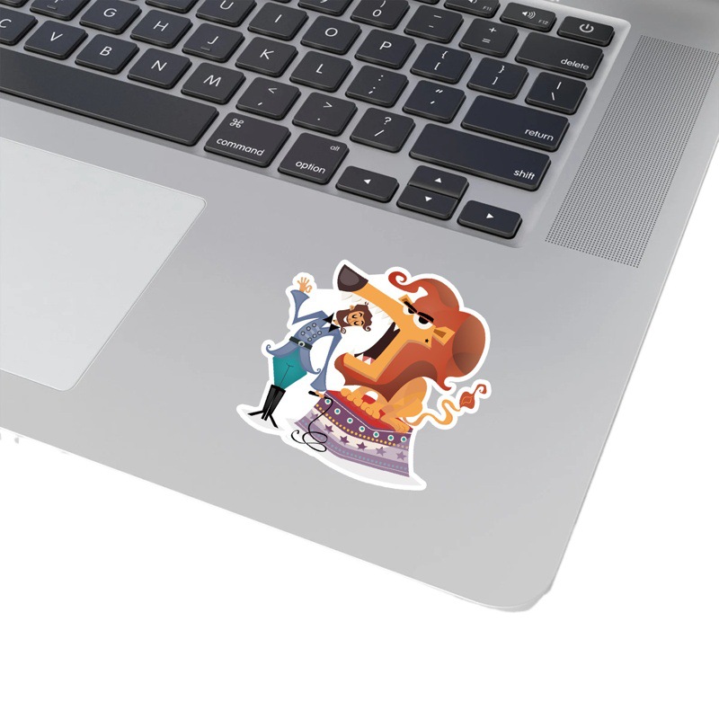 100 circus graffiti stickers mobile phone water Cup stationery box decorative stickers computer waterproof creative hand account stickers