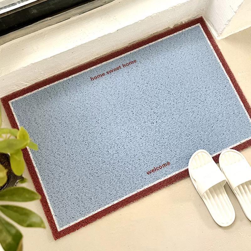 Korean Style Simple Entrance Door Wire Circle Floor Mat Ins Style Household Foot Mat Stain-Resistant Anti-Slip Carpet Entrance Door Mat