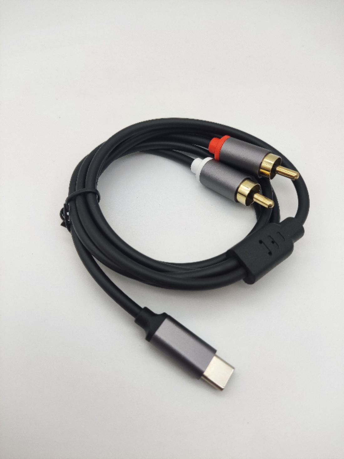 Picture of Factory wholesale 3.5mm one and two turn double Lotus audio cable audio computer mobile phone cable RCA audio cable