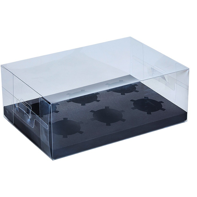 Snow Meiniang cup egg tart small paper cup disposable transparent cake packaging box muffin 2/4/6 tablets