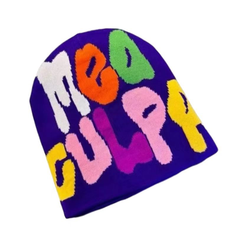 Picture of Cross-border New MEA Letter Jacquard Hat Street Cold Hat Beanie Hat Unisex Autumn and Winter Hot Selling in Europe and America