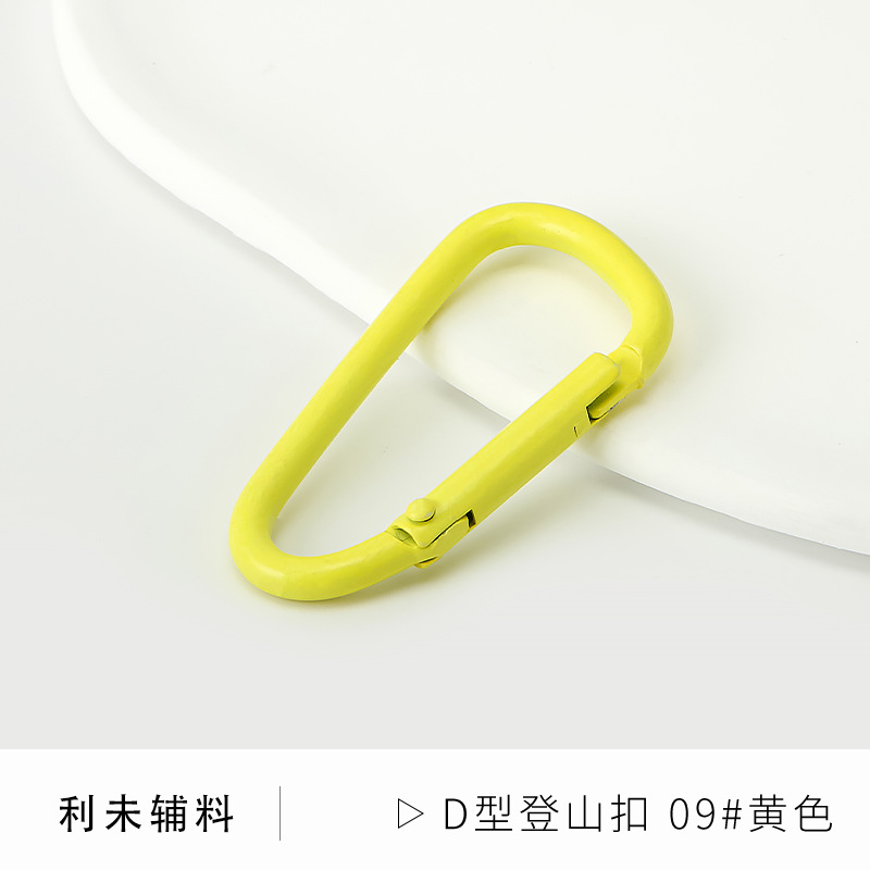Picture of Factory wholesale color paint gourd-shaped carabiner aluminum alloy jewelry accessories water bottle key creative quick-hanging buckle