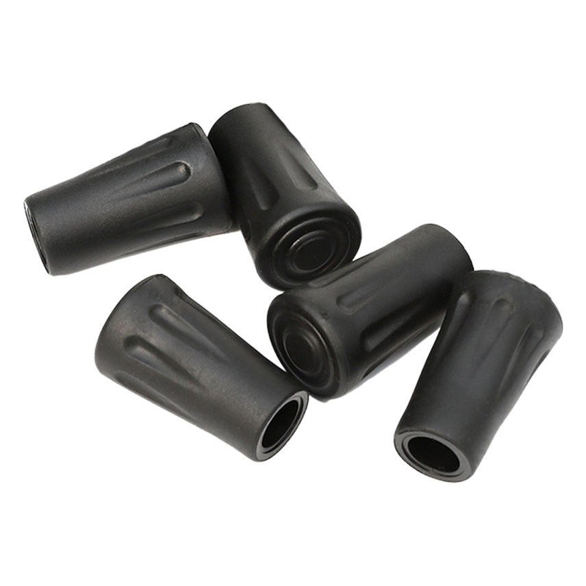 Mountaineering Staff Accessories Non-slip Rubber Sleeve Mountaineering Staff Shock Absorbing Wear-resistant Tip Sleeve Protective Foot Sleeve Accessories Cylindrical Head