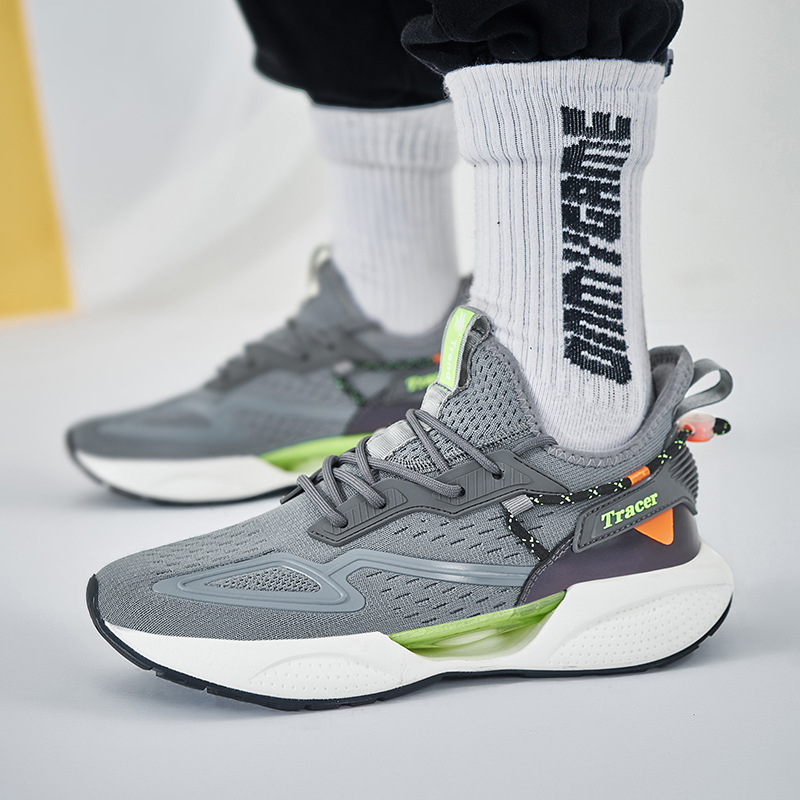 Men's Shoes Summer 2025 New Jacquard Breathable Lightweight Popcorn Trendy Shoes Foreign Trade Large Size Casual Jinjiang Sports Shoes