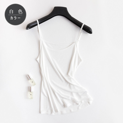 Picture of Tangge Summer Thin Mulberry Silk Knitted Silk Sling Top Base Shirt All-match Small Vest with Adjustable Shoulder Strap