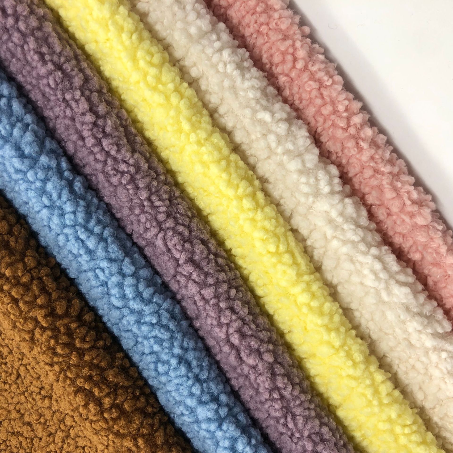 Altai spot curly particles Altai composite fabric fashion flannel coat clothing plush fabric
