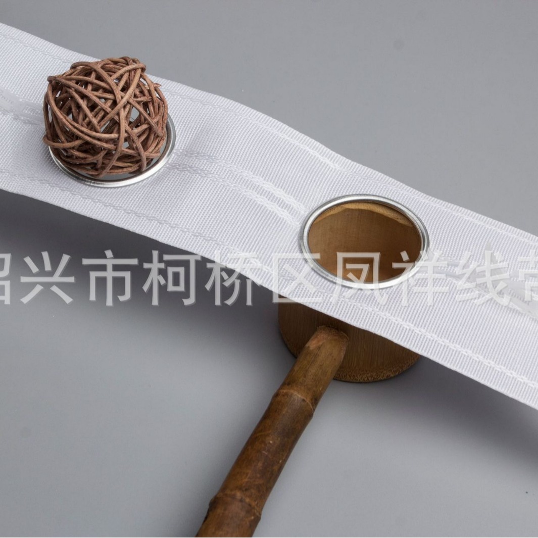 Factory supply curtain perforated cloth with ring with Roman ring thickened textile belt accessories material in stock cross-border
