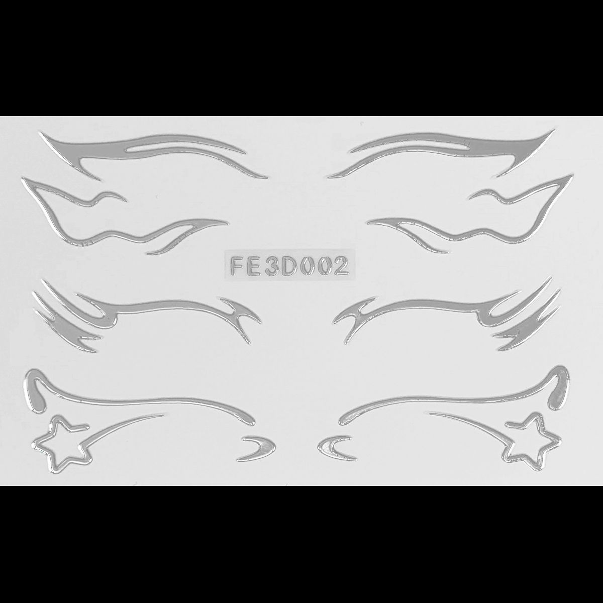Picture of European and American laser eyeliner stickers 3D relief butterfly eye makeup makeup stickers stage performance tattoo stickers