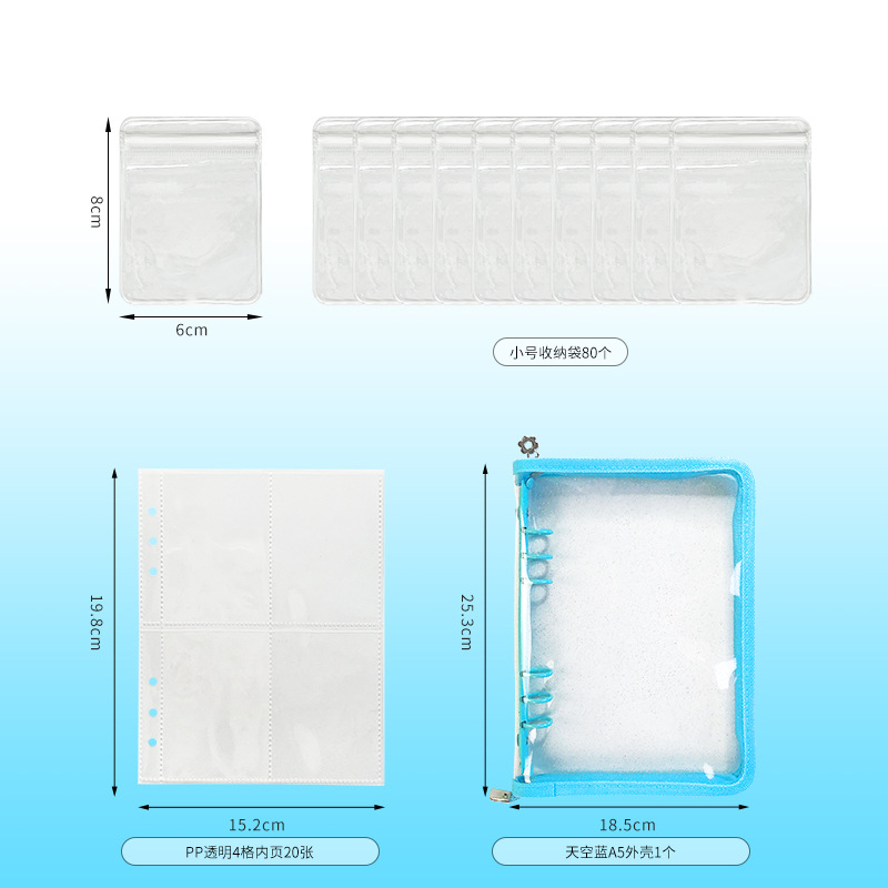 Picture of Anti-oxidation Jewelry Storage Book Earrings Ear Studs Ear Clips Necklace Hand Jewelry Silver Jewelry Sealed Bag Portable Bag Book