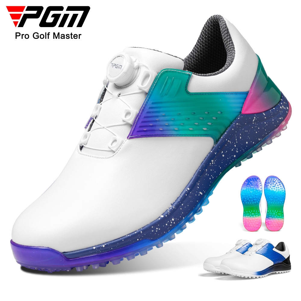 Pgm Golf Shoes Men's Summer Sports Shoes Soft Rubber Midsole Knob Shoelaces Colorful Men's Shoes Golf Shoes