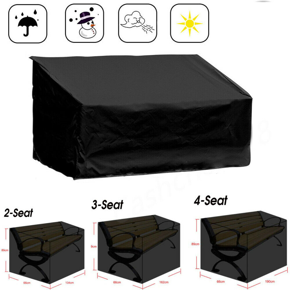 Cross-Border Popular 210D Oxford Cloth Outdoor Garden Park Terrace Bench Waterproof Furniture Cover Sofa Lounge Chair