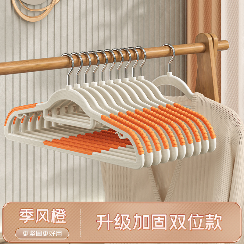 Picture of Clothes hanger household non-slip clothes hanger wet and dry clothes rack wholesale wardrobe storage hanging clothes anti-shoulder corner drying artifact