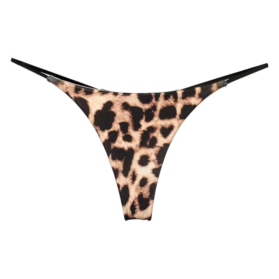 Cross-border European and American foreign trade sexy underwear ladies sexy low waist double-layer hollow bikini thong coquettish temptation