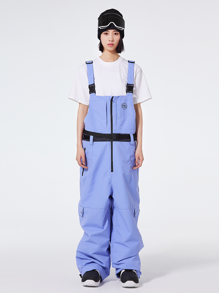 Snowboard Pants Big Bib Pants for Men and Women Windproof Waterproof Warm Loosen plus size Cross-border Style