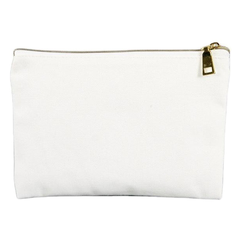 Color Fashion Canvas Zipper Bag Blank Student Canvas Coin Purse Stationery Storage Canvas Pencil Bag Custom