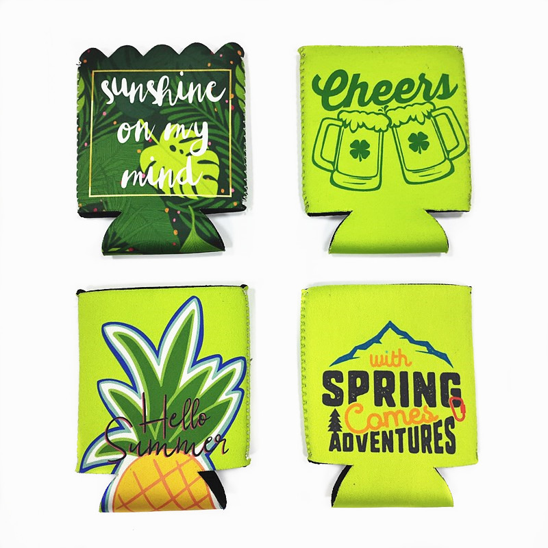 Picture of Cross-Border Hot-Selling Diving Material Rainbow Cola Sleeve 12oz Foldable Can Beer Cooler Sleeve
