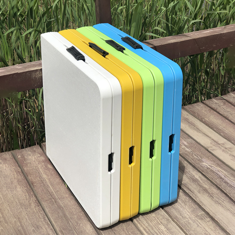 Folding Table Outdoor Stall Table Rectangular Portable Night Market Activity Table Plastic Lifting Camping Dining Table