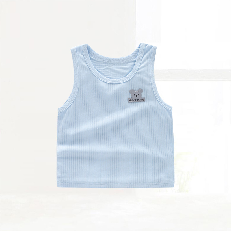 Picture of in stock wholesale baby vest summer children a summer top modal boneless baby base clothes