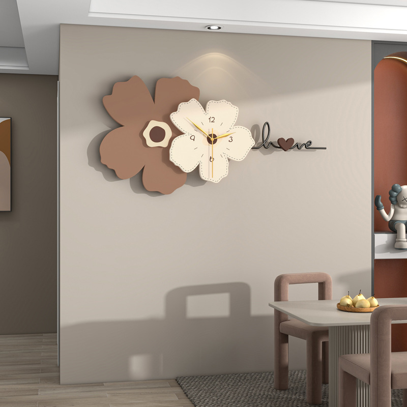 Picture of Internet Celebrity Fashion Creative Clock Home Restaurant Entrance Background Decoration Wall Clock Wall Hanging Modern Simple Clock Wall Hanging