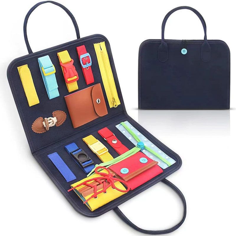 Early Education Educational Toys Children's Learning Board Early Education Learning Board 0 to 3 Years Old Children's Activity Board Felt Busy Board