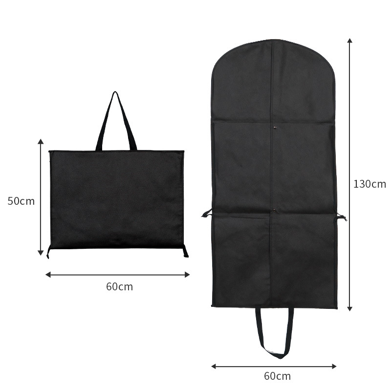 Picture of High-end nylon Oxford cloth suit bag portable handle travel storage bag zipper non-woven suit dustproof bag