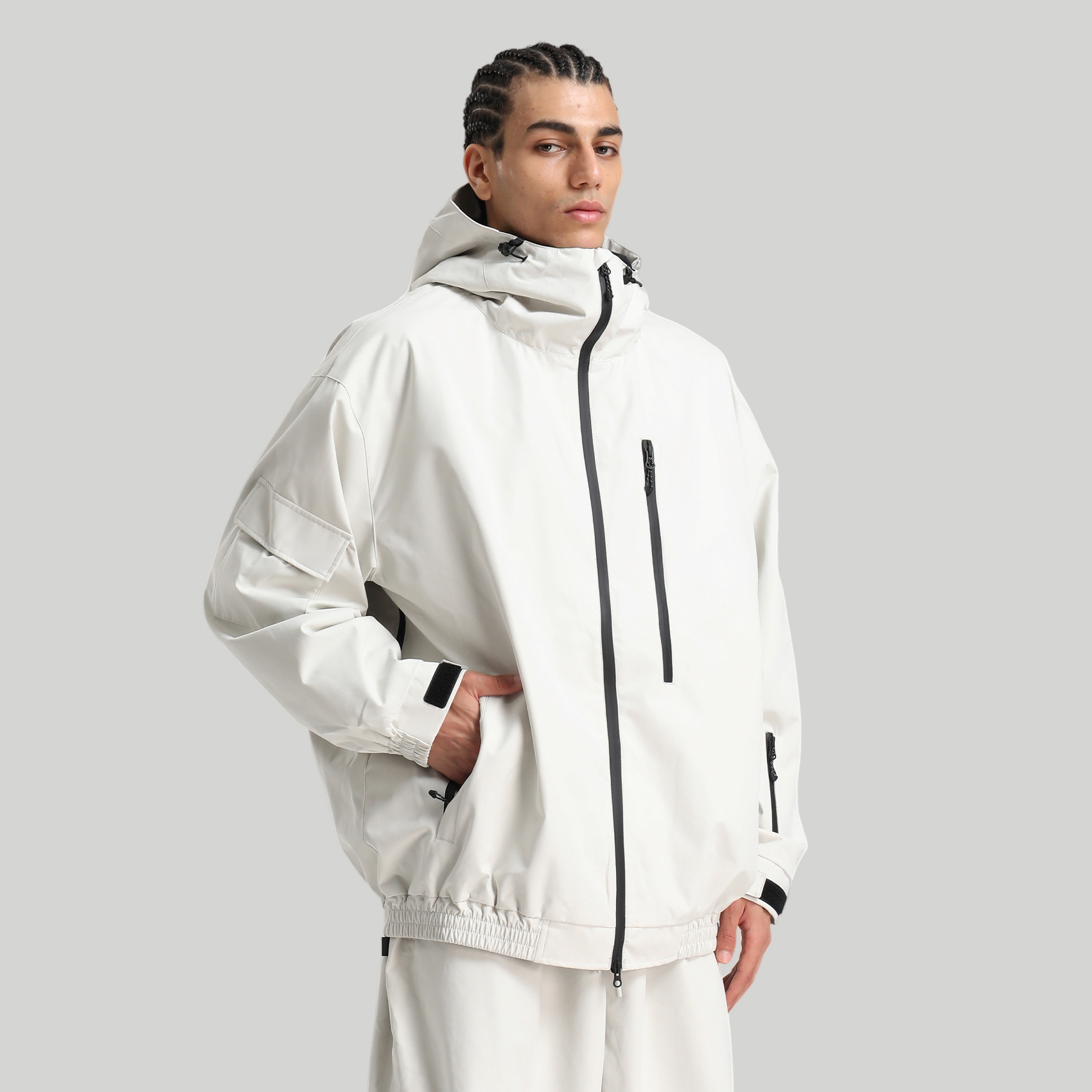 New Ski Jacket for Men, Loose Fit, Windproof, Waterproof, Breathable Fleece Fabric, Workwear, Foreign Trade Ski Jacket for Women