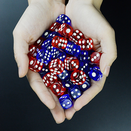 Picture of High quality transparent dice Crystal Dice dice color sieve large point digital dice acrylic dice