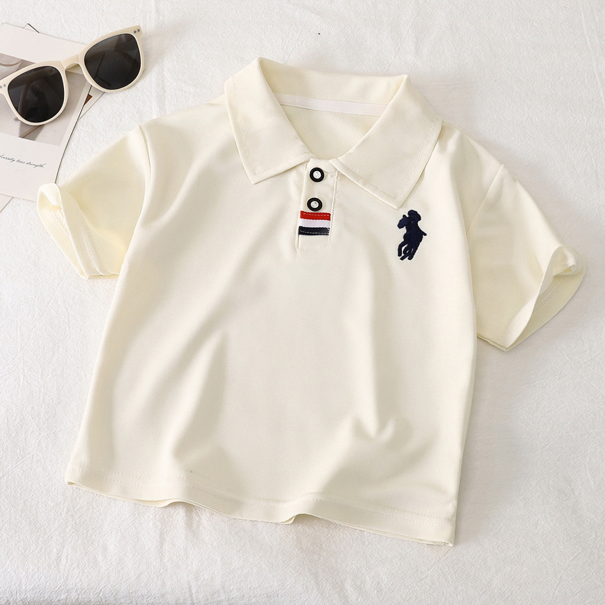 Picture of Boys' POLO Shirt Summer New Arrival Embroidered Baby Casual Lel Children's Short Sleeve T-Shirt 2025 Summer Children's Wear Batch