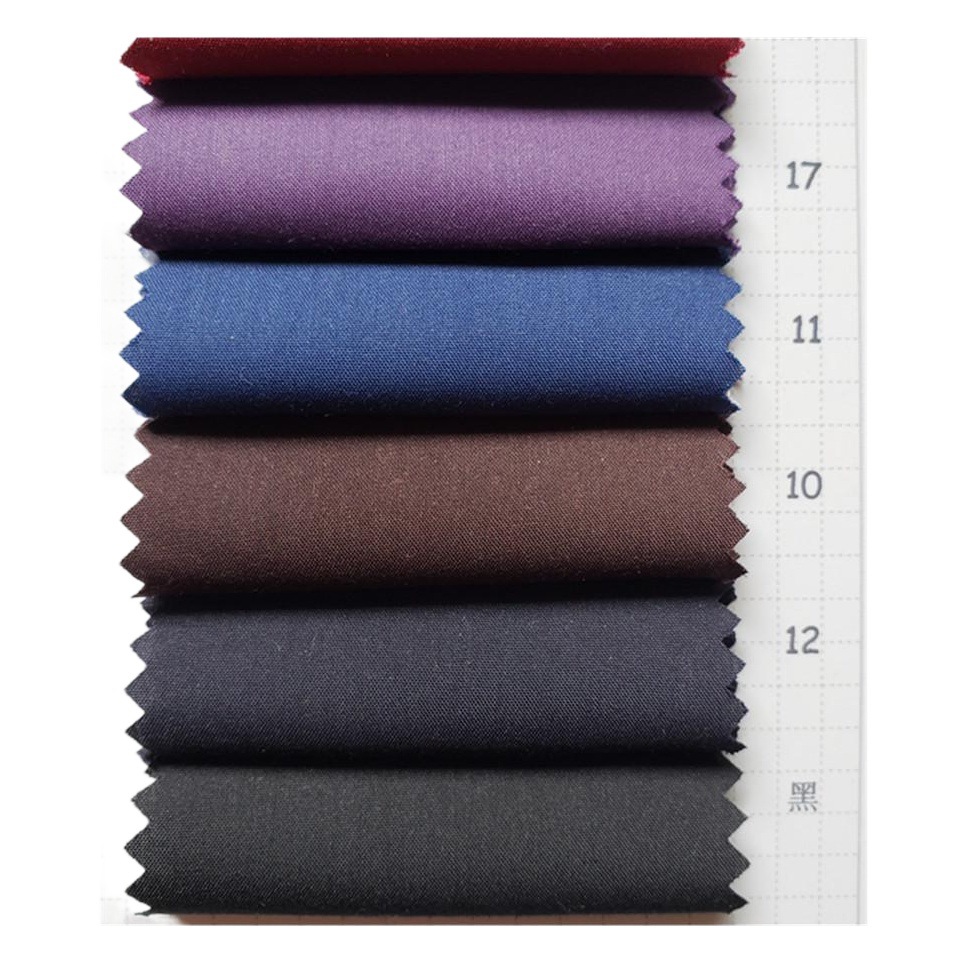 Spot supply of 45 ultra-fine denier woven non-ironing plain cloth solid color shirt fabric robe clothing fabric