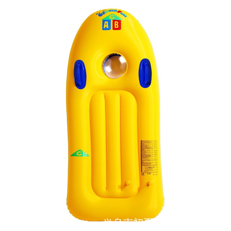 New children's inflatable surfboard floating row environmental protection PVC outdoor water swimming ring inflatable floating row wave board