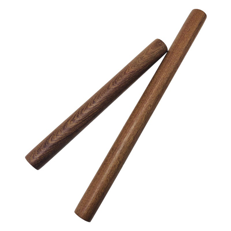 Picture of Haoyuan black sandalwood rolling pin manufacturer wooden rolling pin solid wood non-stick flour stick kitchen baking tool