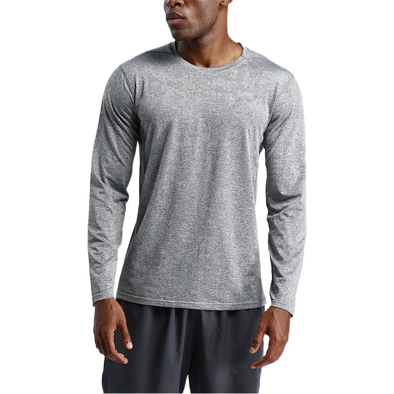 Brand Outdoor Sports Quick-drying T-shirt Men's Loose Fitness Basketball Running Sports Long-sleeved Quick-drying Clothes