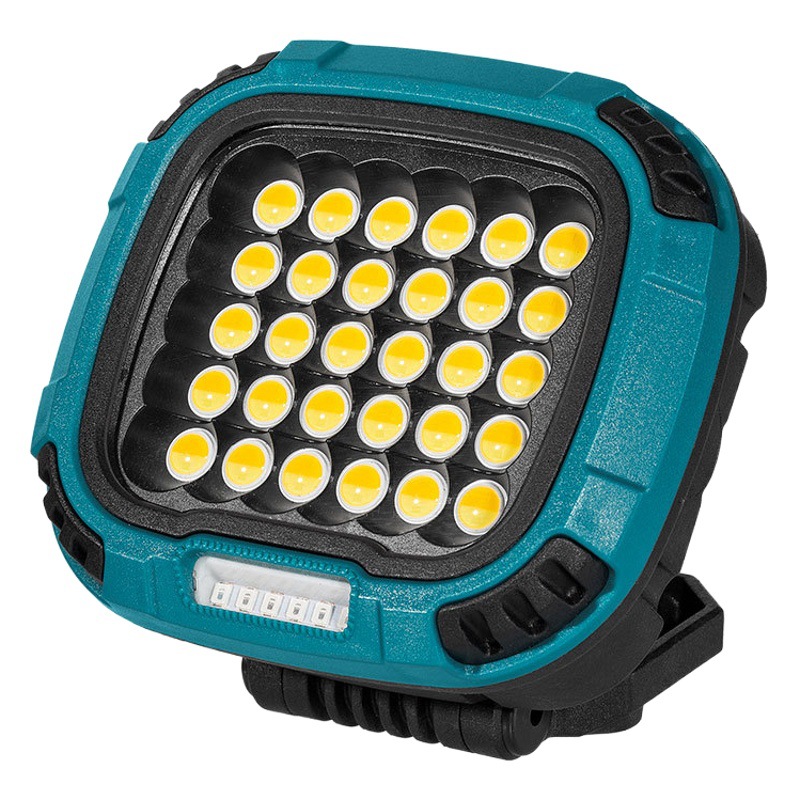 Cross-border new COB multi-function portable rechargeable flood light LED work light emergency night market light portable strong light