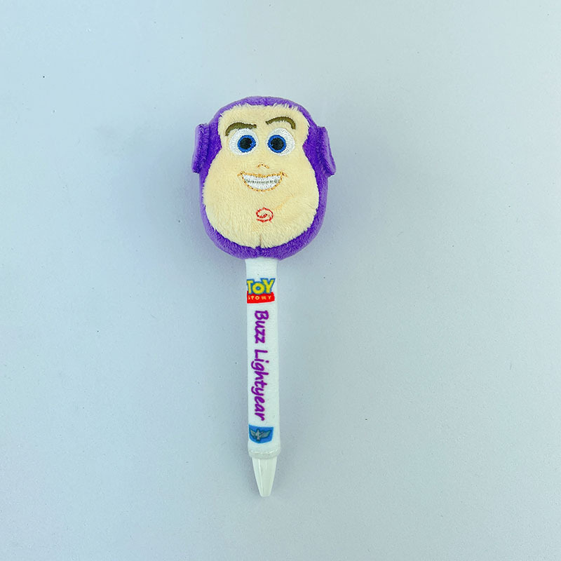 Picture of Toy Story Student Press Pen, Three-Eyed Dragon, Strawberry Bear Plush Pen, Office Writing Pen, Plush Creative Pen