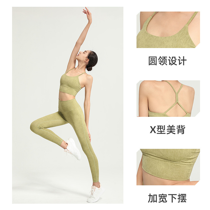 Picture of European and American Sports Underwear Women's Running Yoga Vest Without Steel Rings Gathering Shock-absorbing Fitness Suit Beautiful Back Shock-proof Bra