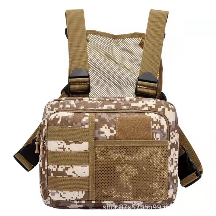 Picture of Tactical Chest Bag, Sports Running Vest Bag, Camouflage Functional Backpack, Trendyy Casual Vest, Chest Hanging Camouflage Bag