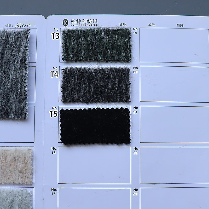 Picture of Water Ripple Knitted Mohair Wool Blend Coat Fabric Fashion Jacket Clothing Fabric