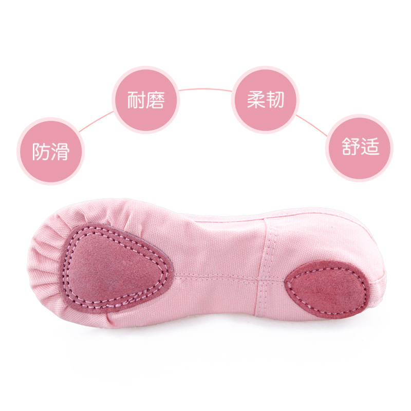 Picture of Children's Dance Shoes, Soft-Soled Girls' Ballet Shoes, Adult Practice Shoes, Yoga Shoes, Cloth-Toe Cat Claw Dance Shoes Wholesale