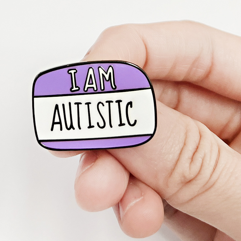 Picture of I Have Autism Brooch Mental Health Hidden Disability Metal Badge Accessories