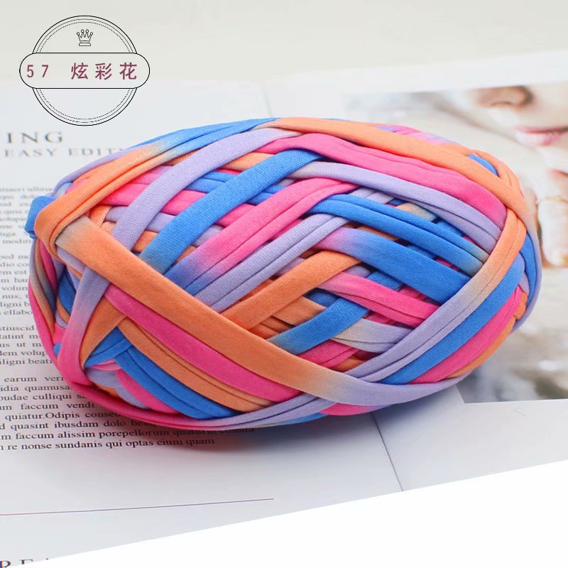 Picture of Wool color cloth thread handmade Hyun-A with woven bag yarn fancy segment dyed cloth hook wool wholesale