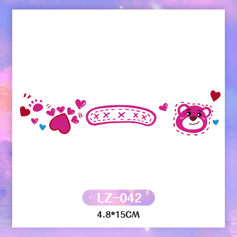 Picture of New Year's Day girl cute face makeup New year new year Creative face stickers love blush cute makeup stickers tattoo stickers