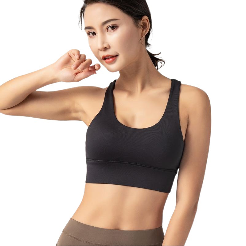INFLACHI sports underwear Women's Running yoga vest shockproof push up shaping fitness bra beauty back chest pad