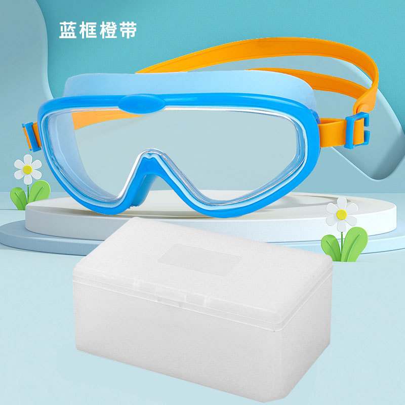 Picture of Children swimming goggles waterproof anti-fog cross-border new goggles HD large frame swimming glasses wholesale children swimming goggles