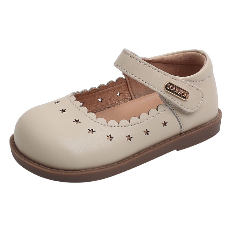 Girl Baby Princess Shoes Spring New Soft Sole Girl's Small Leather Shoes Girl's Stylish Single-layer Shoes Baby Non-slip Shoes